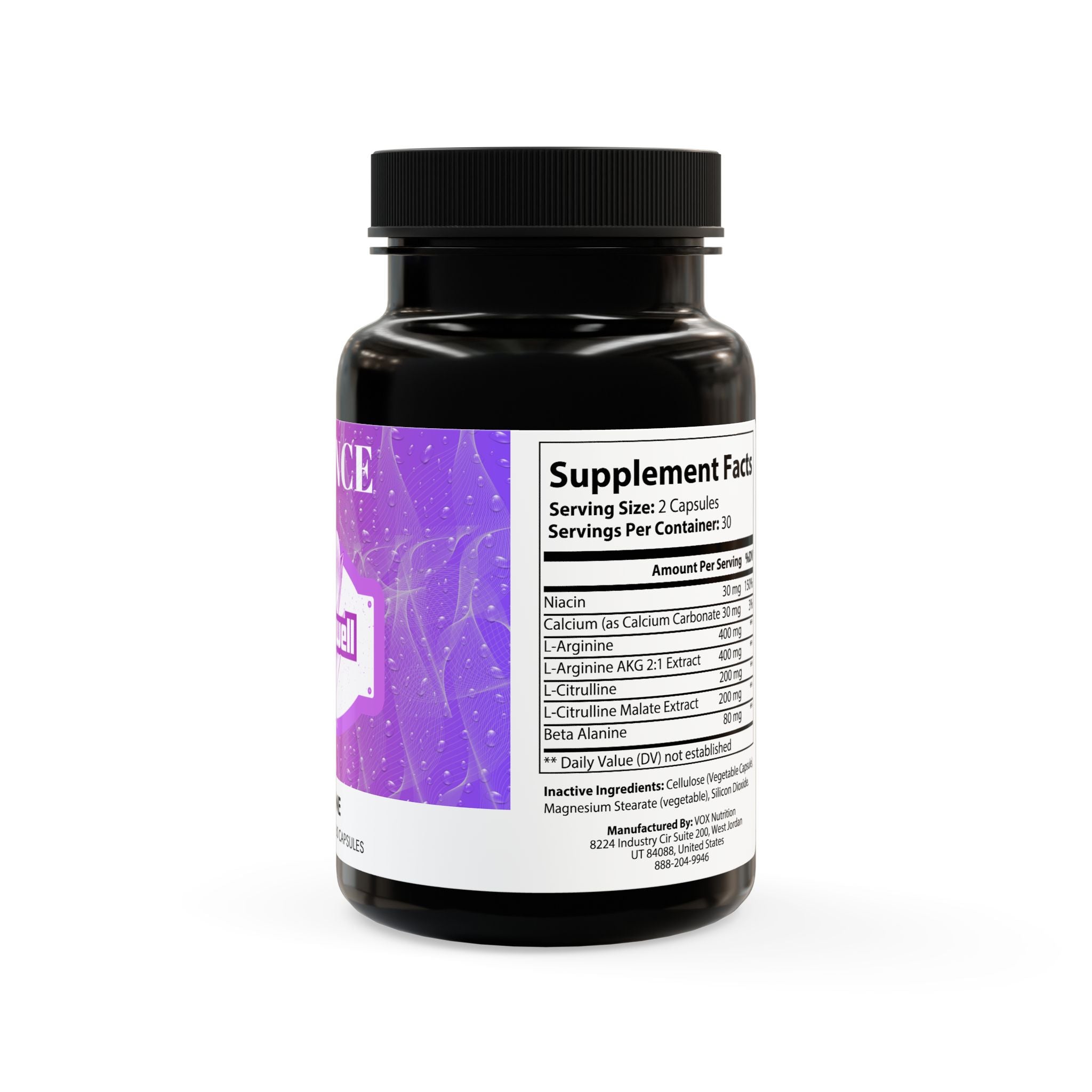 L-Arginine Supplement (60 Capsules)