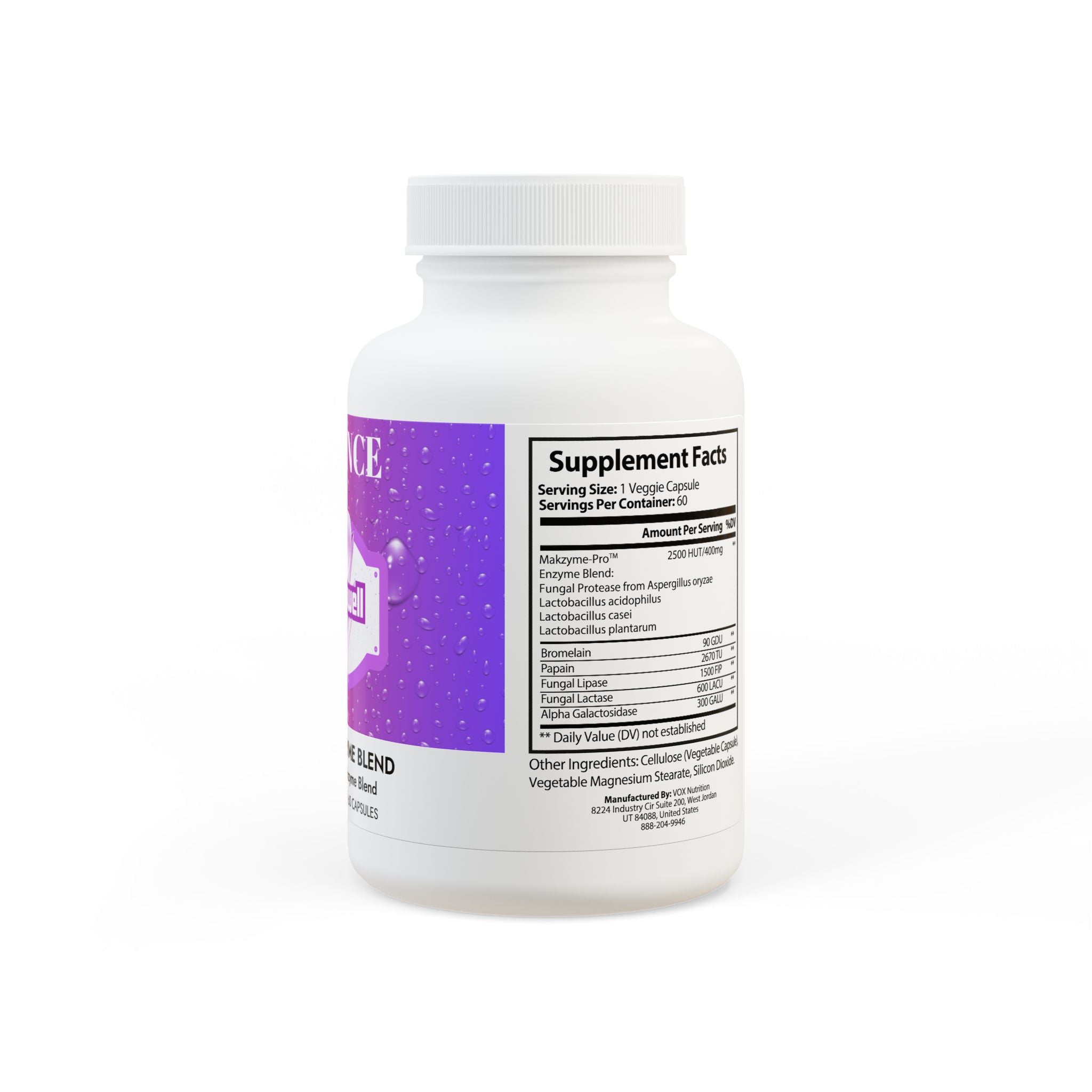 Digestive Enzyme Blend Supplement (60 Capsules)