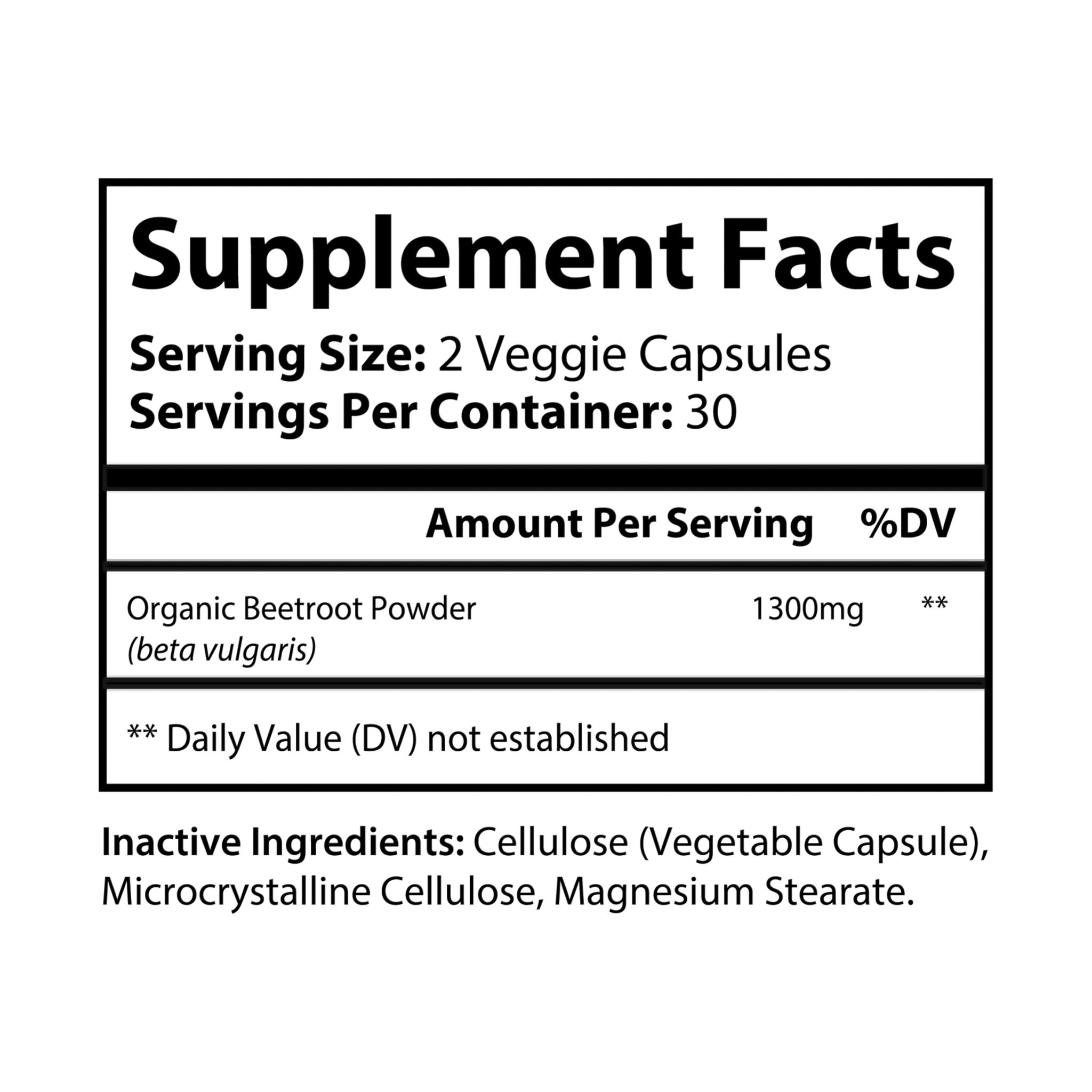 Beetroot Supplement (60 Capsules)