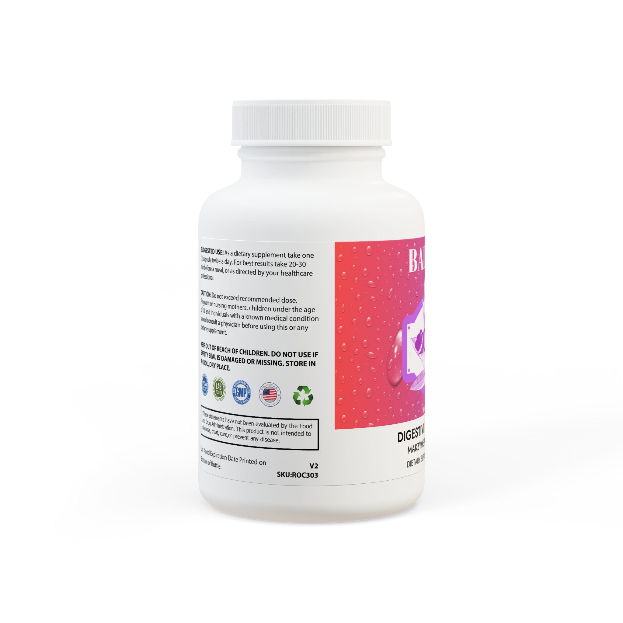 Digestive Enzyme Blend Supplement (60 Capsules)